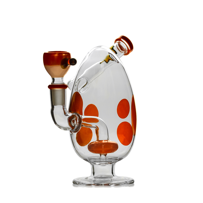 7" Spotted Egg Bong HEMPER