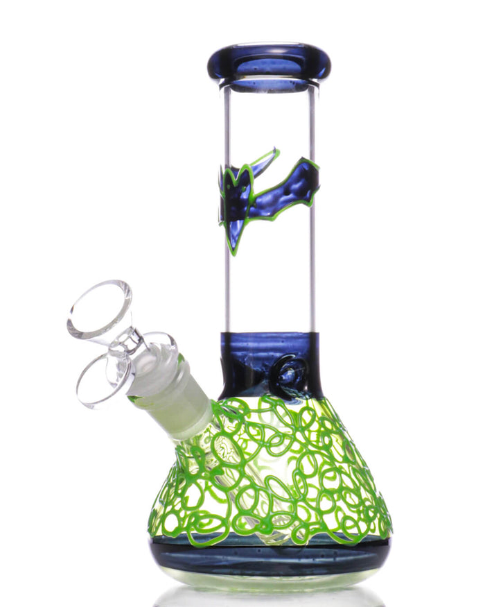7.5'' Bat Beaker Bong - Glow In The Dark WorldofBongs