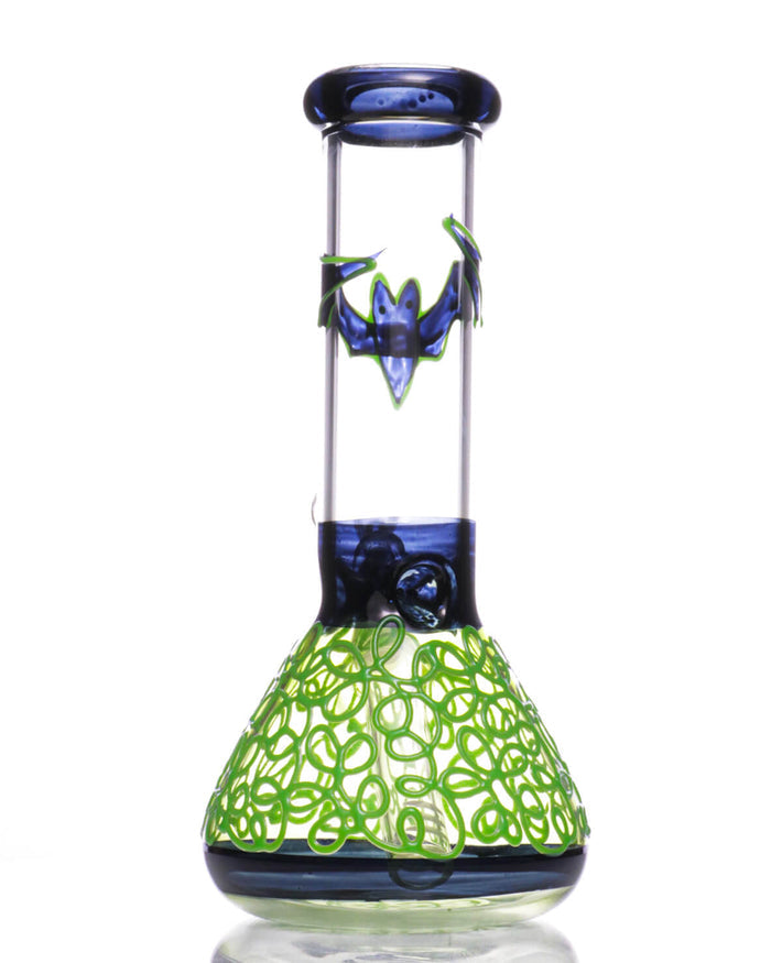 7.5'' Bat Beaker Bong - Glow In The Dark WorldofBongs