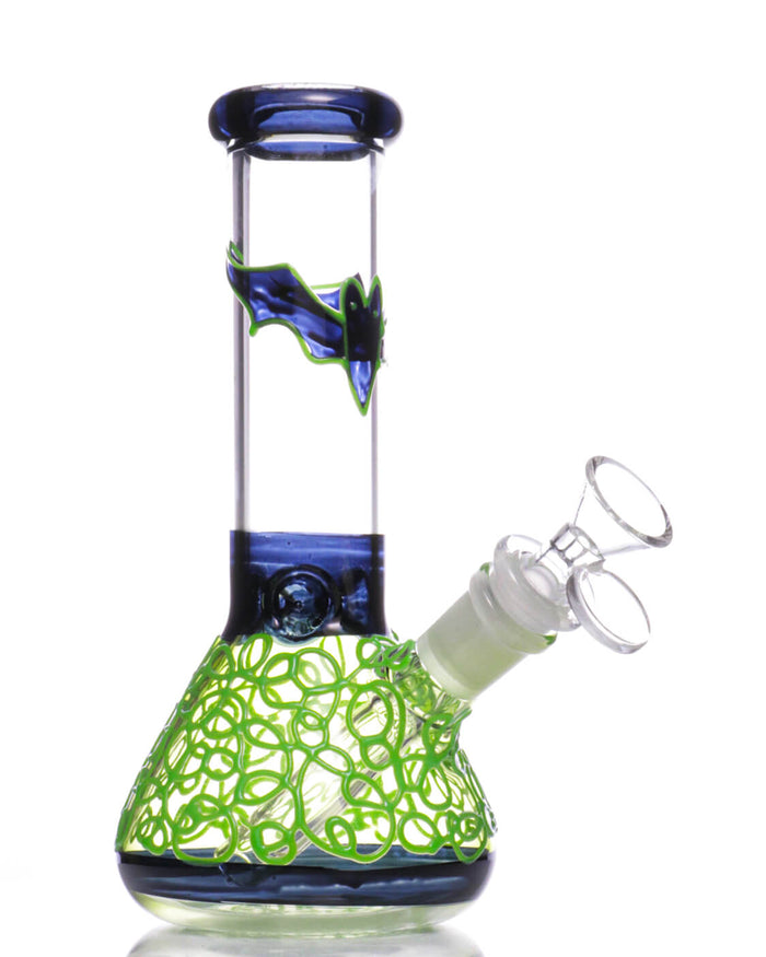 7.5'' Bat Beaker Bong - Glow In The Dark WorldofBongs