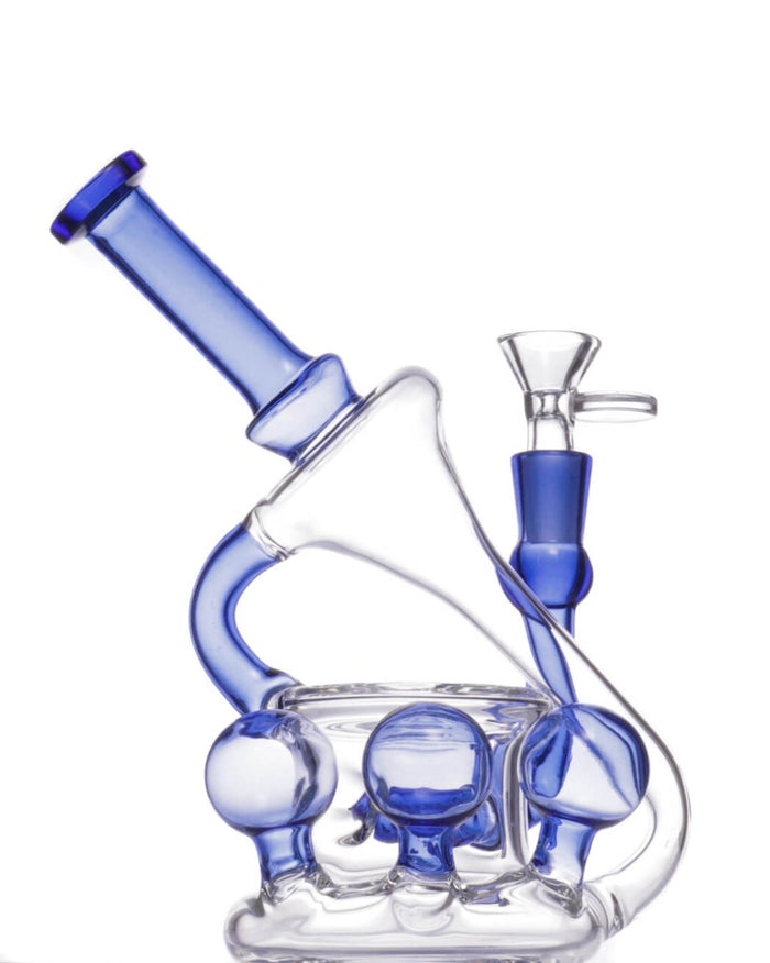 7.5'' Triple Ball Recycler Bong Rig w/ Banger