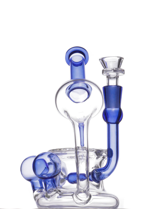 7.5'' BLUE BALLS Recycler Bong Rig w/ Banger