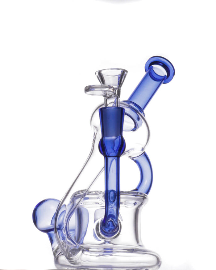 7.5'' BLUE BALLS Recycler Bong Rig w/ Banger