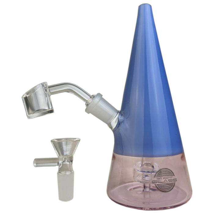 7.5" Cone Bong Rig w/ Banger On Point Glass