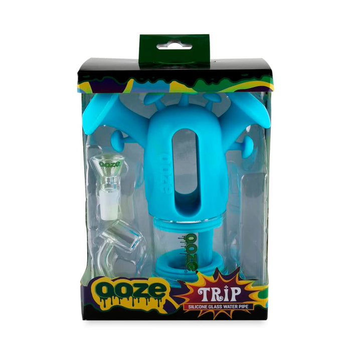 7.5” Ooze Trip Water Pipe Silicone Bubbler Rig