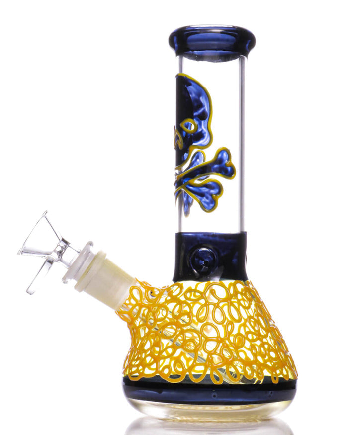 7.5'' Skull Beaker Bong - Glow In The Dark WorldofBongs