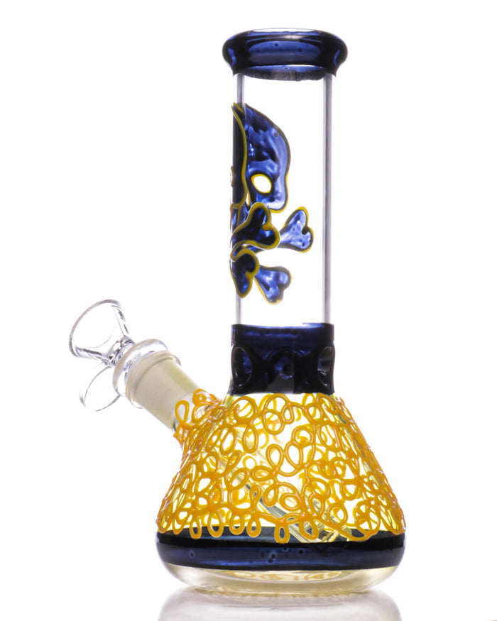 7.5'' Skull Beaker Bong - Glow In The Dark WorldofBongs