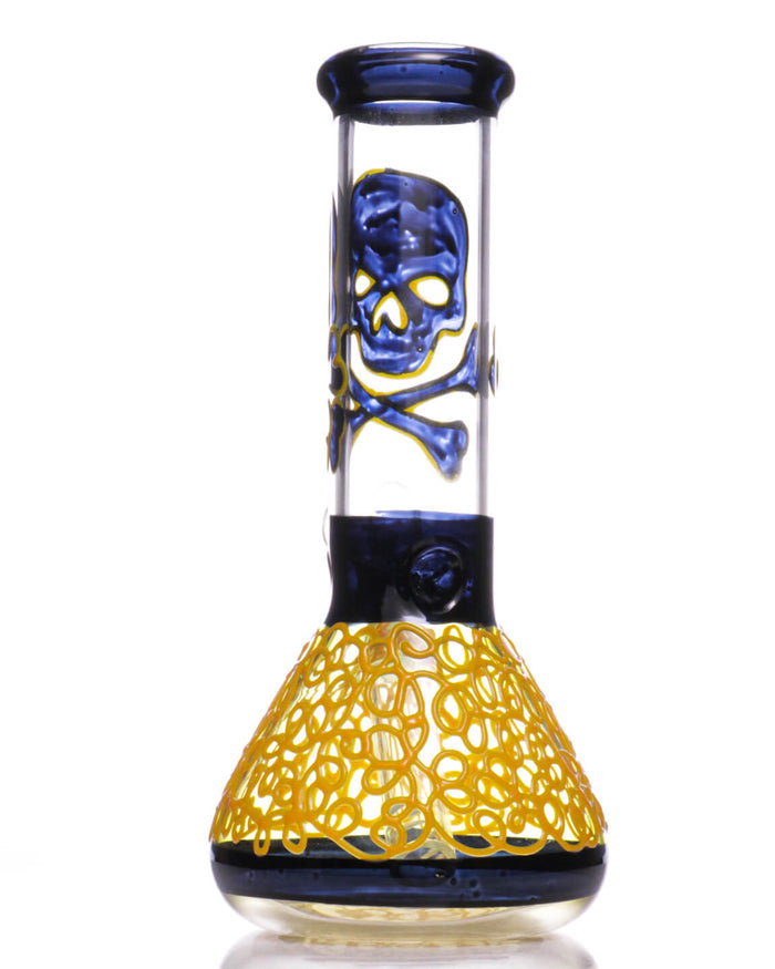 7.5'' Skull Beaker Bong - Glow In The Dark WorldofBongs