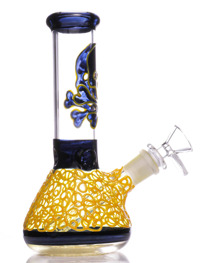 7.5'' Skull Beaker Bong - Glow In The Dark WorldofBongs