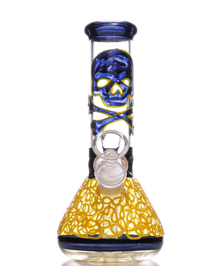 7.5'' Skull Beaker Bong - Glow In The Dark WorldofBongs