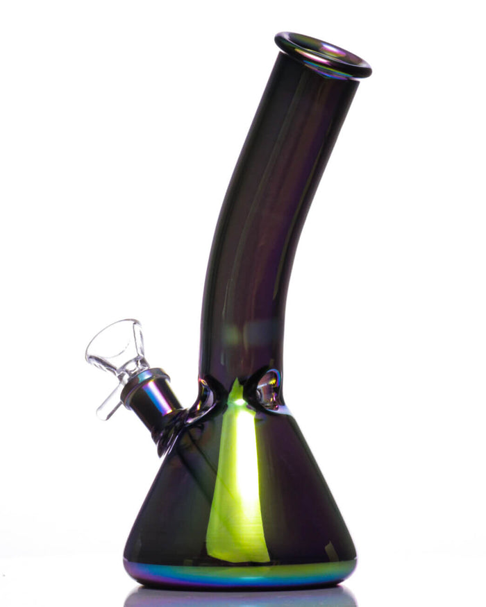 8" Bent Rainbow Beaker Bong WorldofBongs