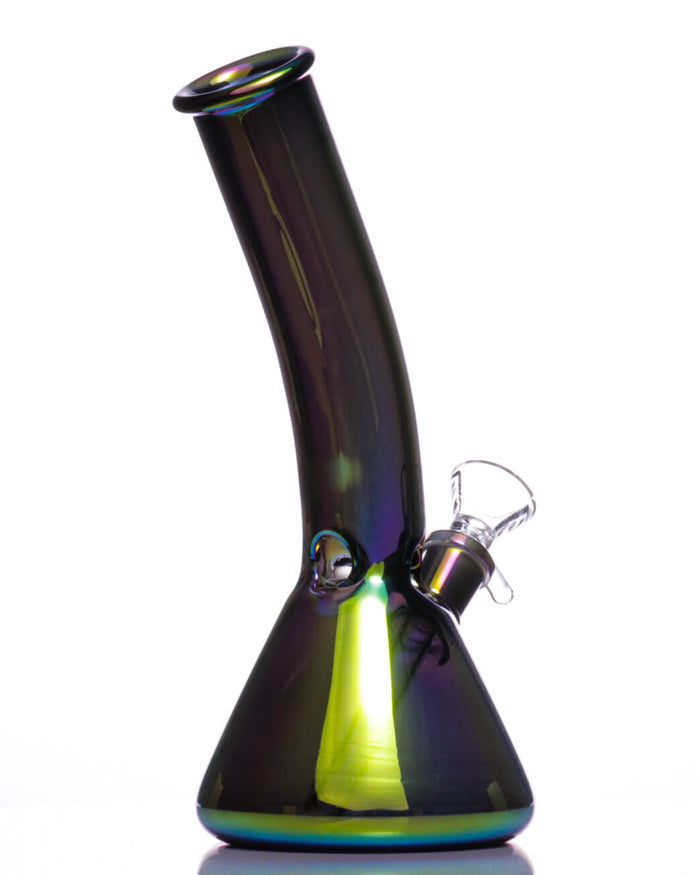 8" Bent Rainbow Beaker Bong WorldofBongs