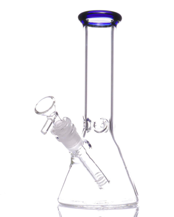 8'' Color Accented Glass Beaker Bong