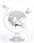 8" World Globe Bong - Glow In The Dark On Point Glass