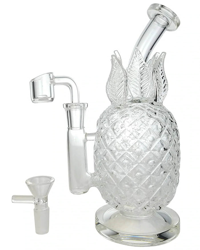 8.5" Clearest Pineapple Bong Rig w/ Banger WorldofBongs