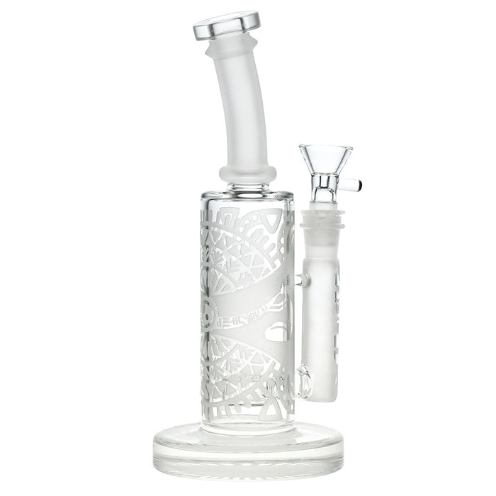 8.5” Frosted Geo Sun Water Pipe WorldofBongs