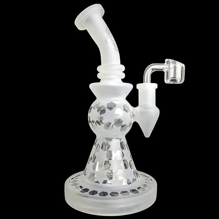 9" Frosted “Starlight” Cone Showerhead Perc Dab Rig