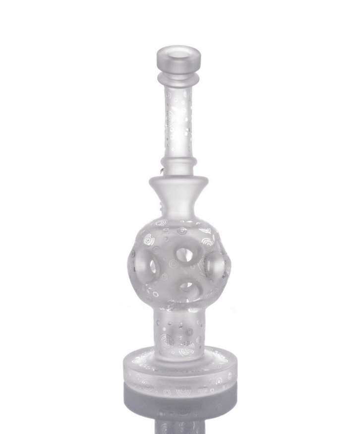 9" Frosted Virus Fabb Egg Rig w/ Bowl WorldofBongs