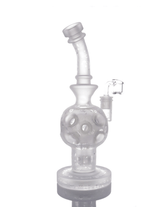 9" Frosted Virus Fabb Egg Rig w/ Bowl WorldofBongs
