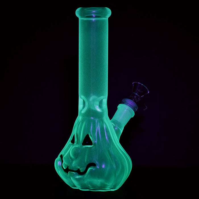 9.25" Glow-in-the-Dark Jack-o-Lantern Halloween Bong
