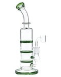 9.5” Bent Neck Dab Rig w/Triple Honeycomb Percolator