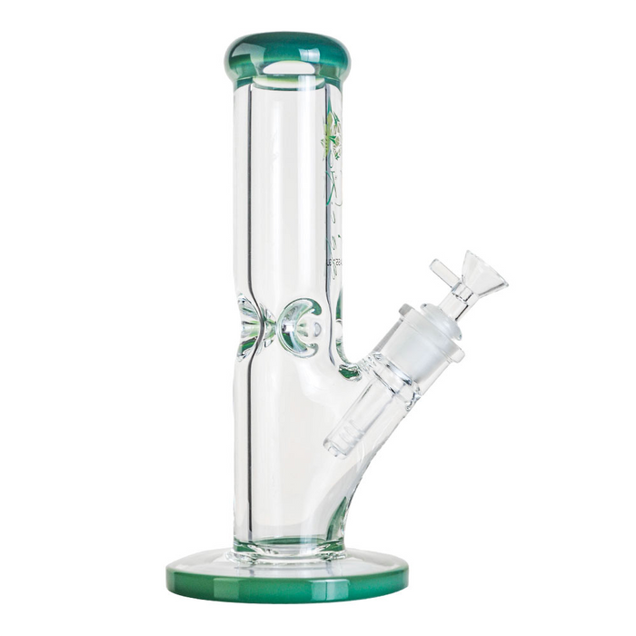 Clear 9mm thick straight tube bong