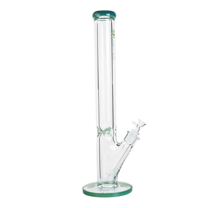 9mm Thick Straight Neck Tube Glass Water Pipe