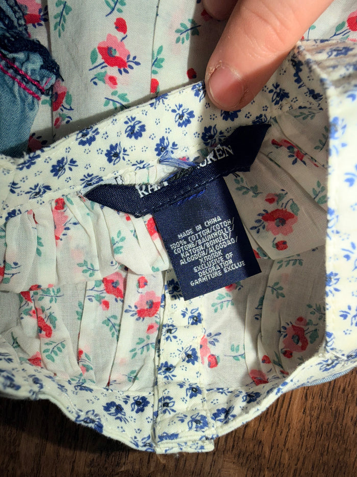 Ralph Lauren Girls 2pc Dress & Bloomers 3-6 Months