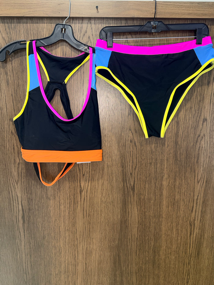 Popvil Color Block Bikini Swim Suit Bathing Suit XL