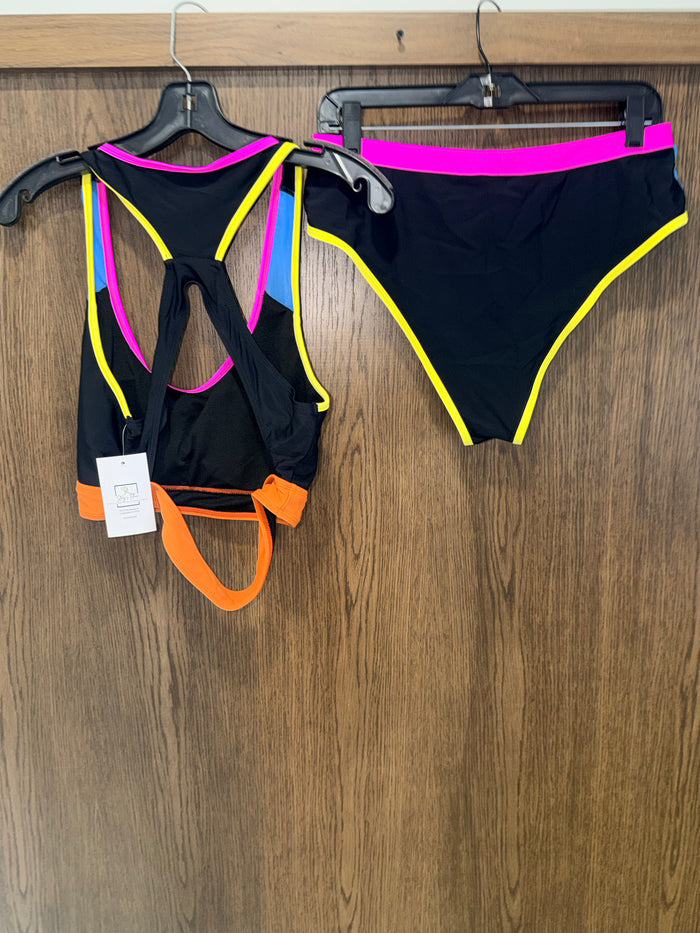 Popvil Color Block Bikini Swim Suit Bathing Suit XL