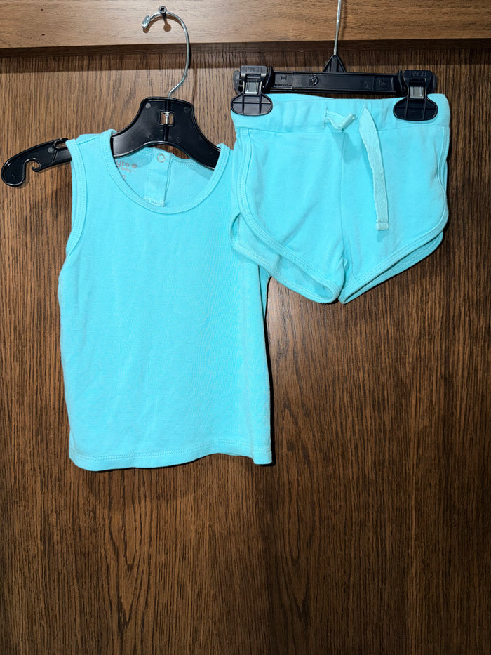 Kyte Baby Girls Tank & Shorts Set 2T