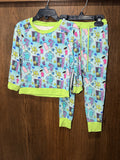 Little Moon Bamboo Monsters Inc Lounge Crew Jogger Set 2T