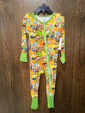 WeiWei Wild Thornberries Bamboo Convertible Zippy Romper Size 2T GUC