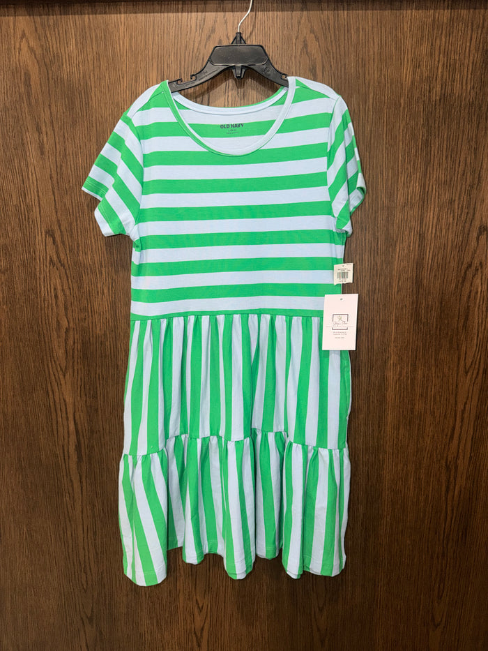Old Navy Girls Striped Twirl Dress Size 10/12 NWT