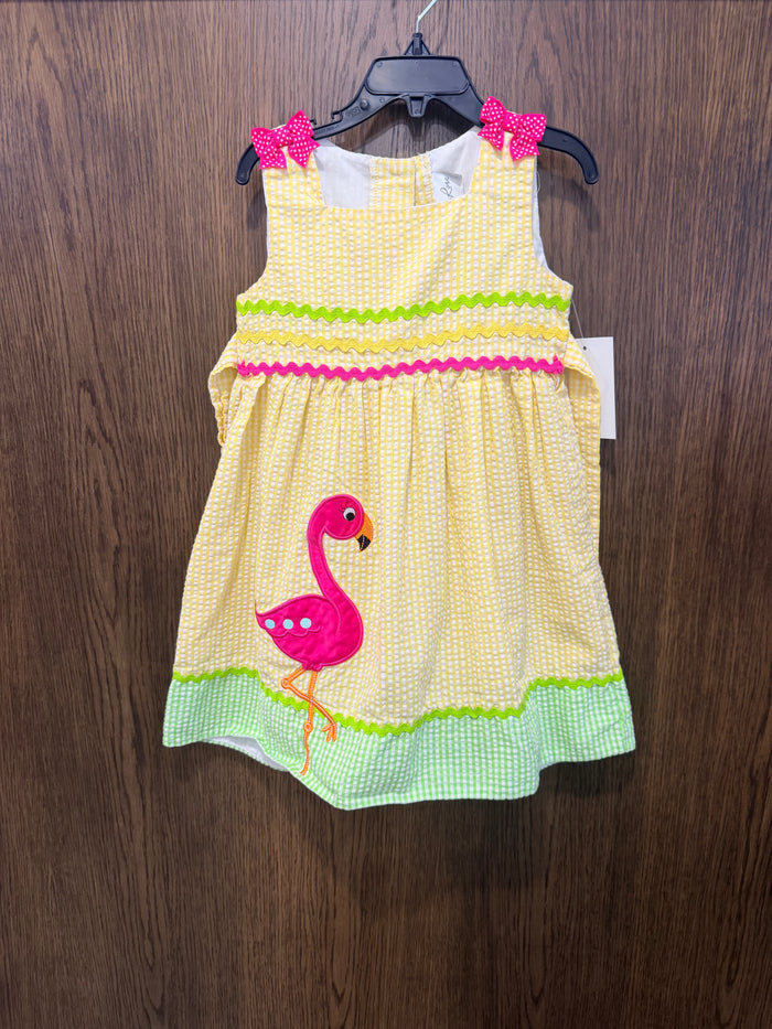 Emily Rose Girls Gingham Seersucker Dress Size 5 EUC