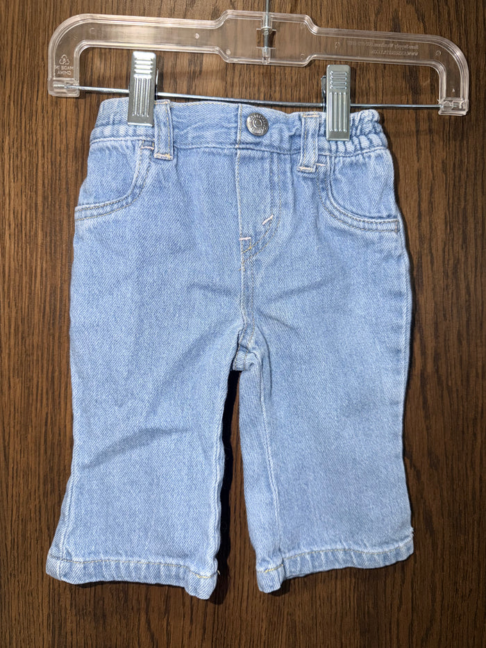 Levi’s 90’s Vintage Light Wash Red Tab Baby Girls Jeans 0-6mos