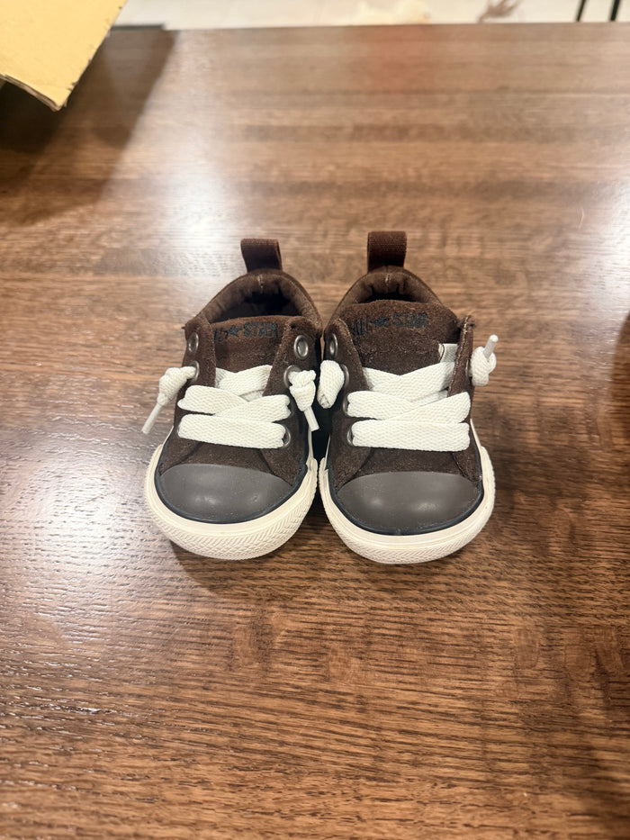 Converse All Star Infant Baby Chuck Taylors Brown & Cream Size 2