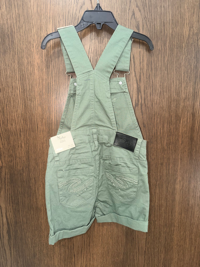 Silver Jeans NWT Girls Nisha Shorts Overalls Size 6x