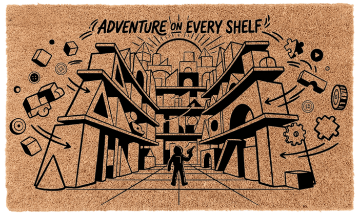 Adventure on Every Shelf Coir Mat