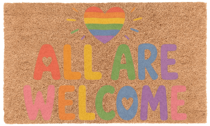 All Are Welcome Coir Mat