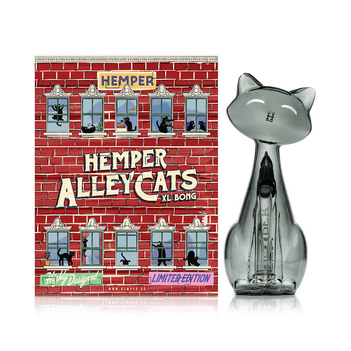 XL Glass Bong Designed Like a Cat with Hemper Limit Edition Box