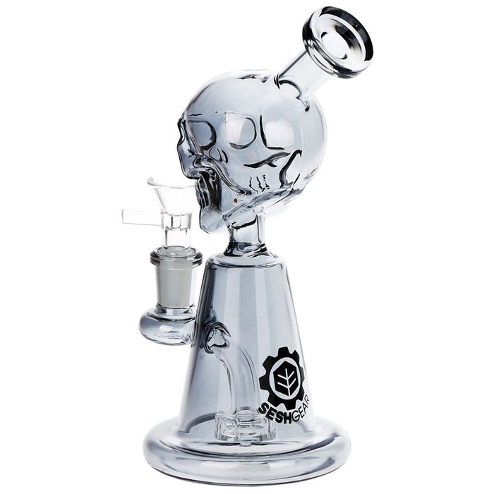 Ancient Skull Disc Percolator Glass Bong