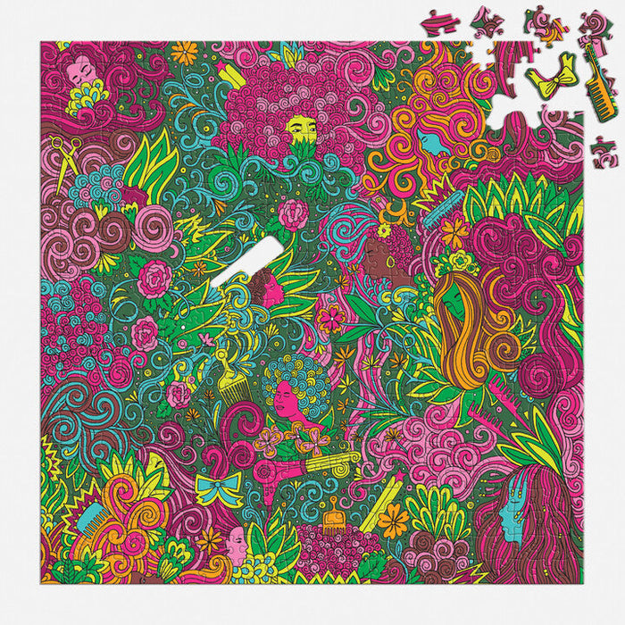 Andrea Pippins I Love My Hair 500 Piece Puzzle with Shaped Pieces Puzzles Andrea Pippins