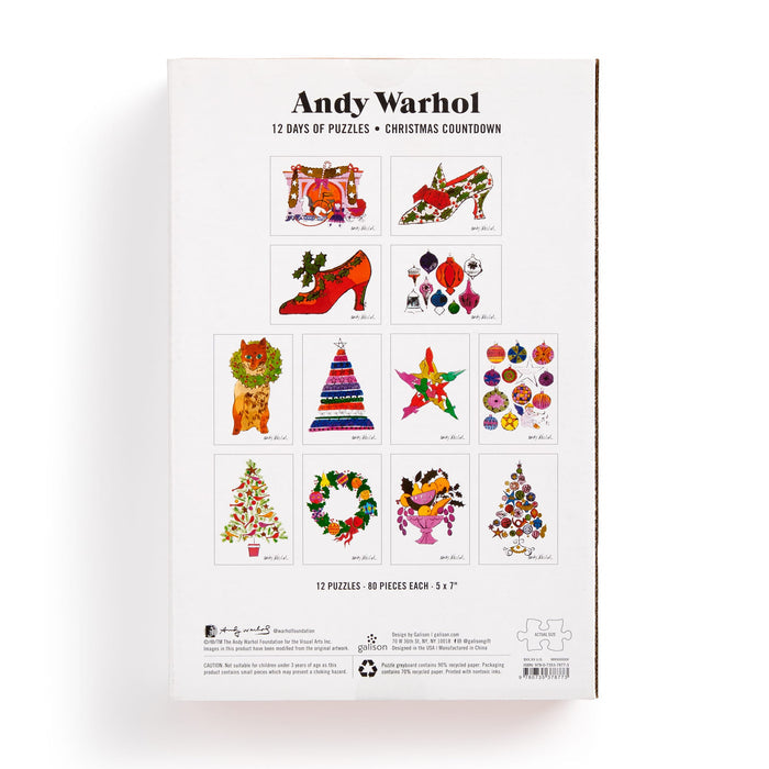 Andy Warhol 12 Days of Puzzles Christmas Countdown Andy Warhol