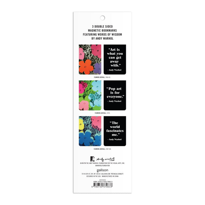 Andy Warhol Flowers Magnetic Bookmarks Andy Warhol