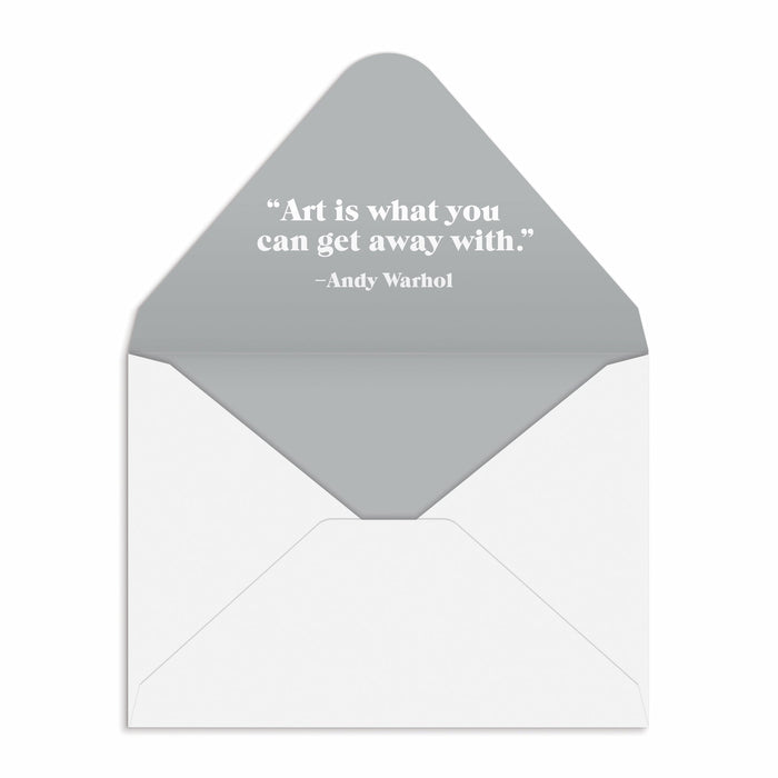 Andy Warhol Shaped Notecard Set Andy Warhol