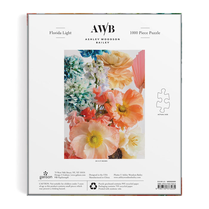 Ashley Woodson Bailey Florida Light 1000 Piece Puzzle (Smaller Rectangle Box) Galison