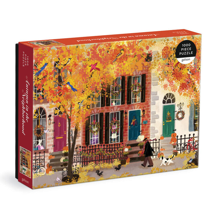 Autumn in the Neighborhood 1000 Piece Puzzle Puzzles Joy Laforme