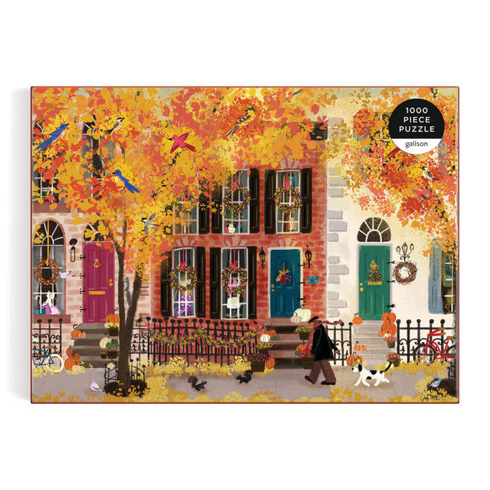 Autumn in the Neighborhood 1000 Piece Puzzle Puzzles Joy Laforme