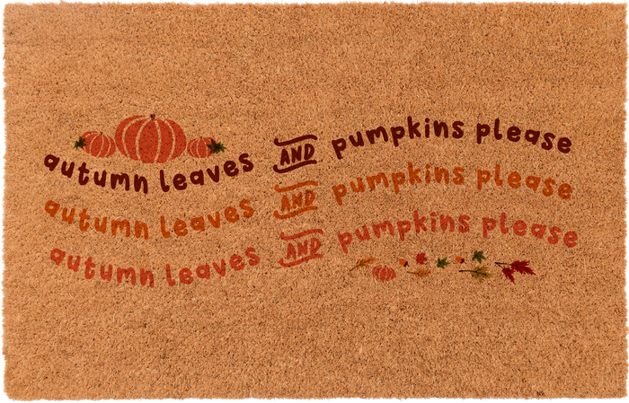 Autumn Leaves And Pumpkin Please | Coco Mats N More